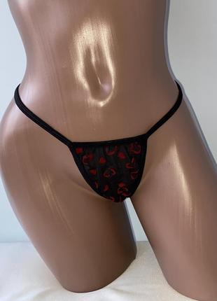 Комплект еротичний пеньюар +стринги на завязках в ❤️сердечки❤️5 фото