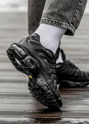 Кросівки nike air max tn+ all black9 фото