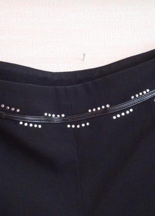 Перезагружено🌺🌺летние женские брюки легкие средняя посадка черные 48🌺🌺🌺2 фото