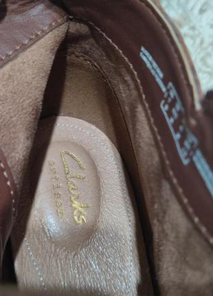 Кожаные ботинки фирмы clarks carleta размер 41.полусапожки, ботинки10 фото