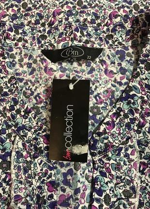 Дуже красива та стильна брендова блузка в квіточках 19.