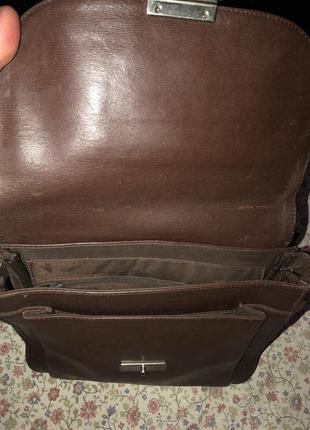 Фирменная сумочка через плечо 👜 mandarina duck италия 🇮🇹 бу,н.кожа,оригинал.6 фото