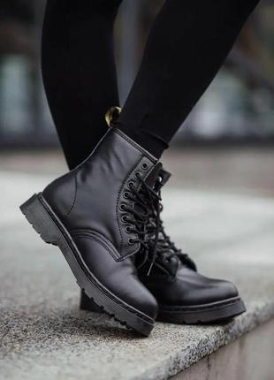 Ботинки dr martens женские кожаные ботинки martens, мартинсы осень-весна🔥1 фото