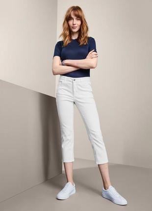 Класичні укорочені білі джинси прямого крою від tcm tchibo.1 фото