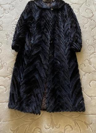 Норкова шуба з хвостиків