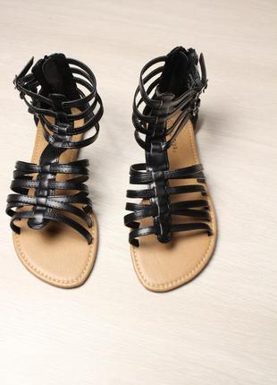 Нові чорні сандалі розмір за устілкою 25,5 wild diva босоніжки5 фото