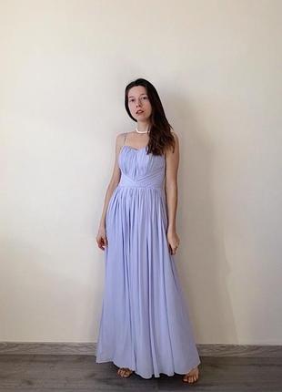 Лавандовое фиолетовое сиреневое вечернее платье lipy london