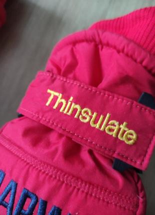 Фирменные мужские лыжные спортивные перчатки thinsulate, германия.  размер 7.4 фото