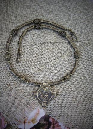 Ожерелье из металла" Тая мария"4 фото