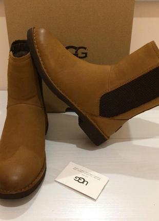 Ботинки зимние ugg larra 1017506 leather кожаные оригинал