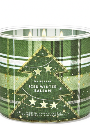 Свічка 3-фітіля iced winter balsam від bath and body works