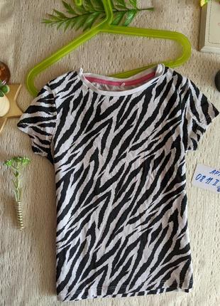 Футболка зебра принт]  6-7 років