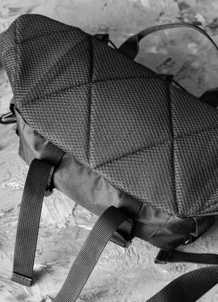Тактическая сумка бананка мужская mk-t1 поясная на грудь из ткани черная прочная8 фото