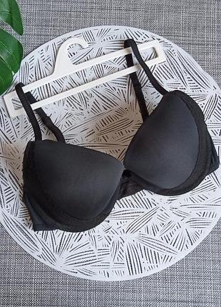Базовий , чорний  бюстгальтер , ліф, пушап
