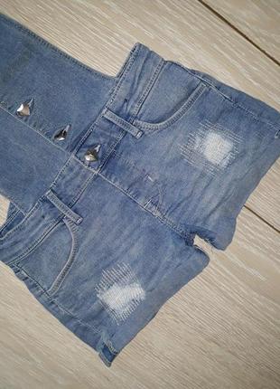 Джинсовий комбінезон h&m на 7-8 років 3