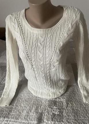 Кофта вязана косички