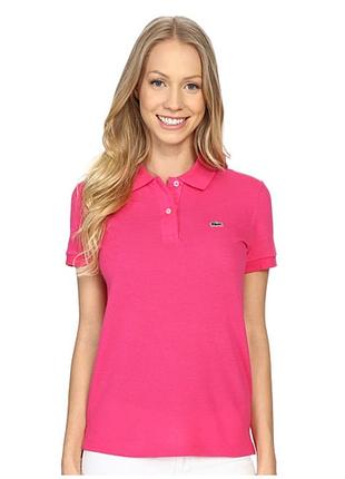 Розовое поло lacoste s