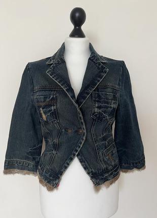 Джинсова куртка з хутряними вставками not the same