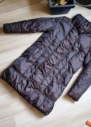 Zara фирменное теплое дутое пальто с декором пуховик1 фото