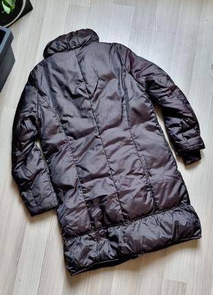 Zara пальто тепле коричневе дуте на кнопках7 фото