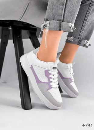 Кросівки жіночі swift білі + фіолетовий