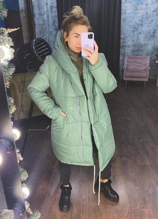 Зимняя куртка плащёвка лаке на силиконе