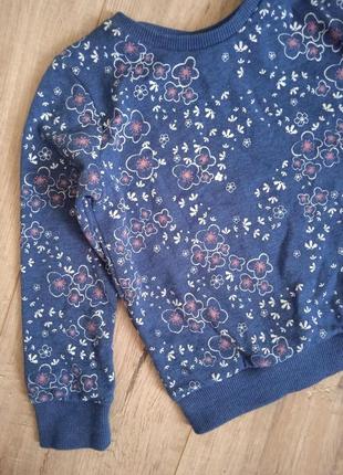 Свитшот для девочки в цветочный принт кофта 3