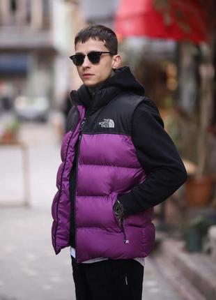 Жилетка the north face фіолетова