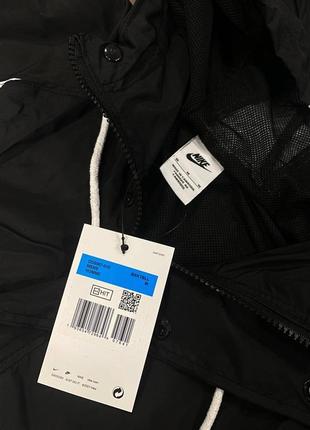 Ветровка nike swoosh оригинальное качество черная, стильная s, m, l, xl, xxl6 фото