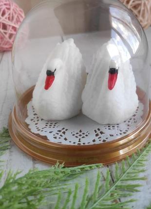 Лебеди, свадьбы, годовщина, 14 февраля, сувенир, мыло ручной работы, бонбонерка