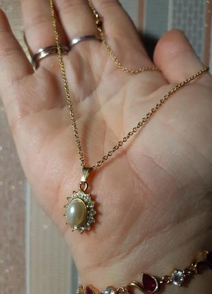 Цепочка с подвеской маркировки, легкая, 40см