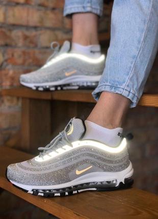 Жіночі кросівки nike air max 97 silver / smb