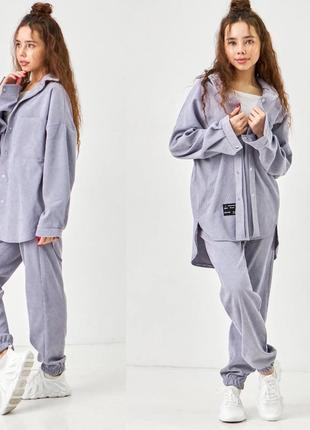 Вельветовый костюм для девочки