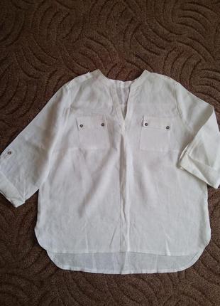 Шикарна блуза, льон, розмір 56-58