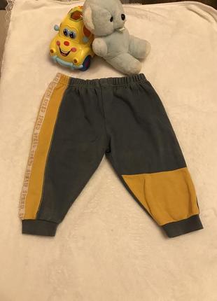 Штани спортивні байкові на 1-2 роки,штани утеплені флісом1 фото