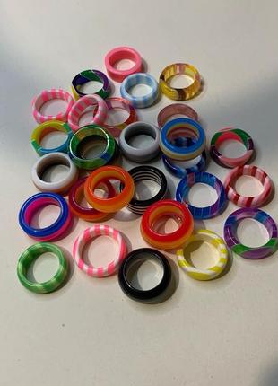 🔗набор колец из эпоксидной смолы трендовое кольцо массивное кольцо8 фото