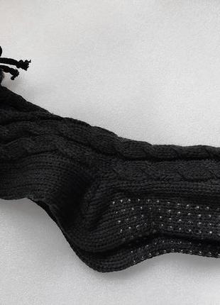 Теплые вязаные домашние носки с опушкой нескользящие - joe boxer usa 37-391 фото