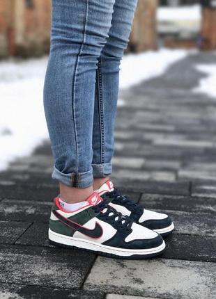 Кроссовки кожаные женские size sb dunk low, кеды