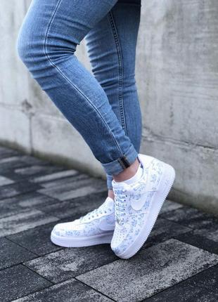 Кросівки шкіряні жіночі рефлективні nike air force 1 low reflective