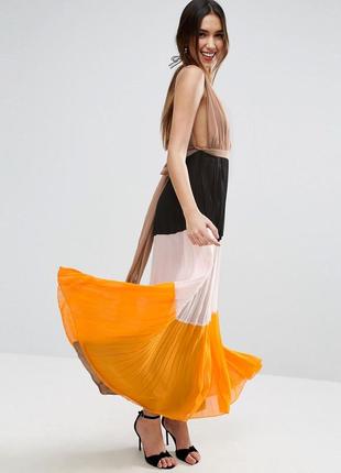 Стильна сукня плісе у форматі color block2 фото