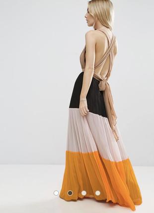 Стильна сукня плісе у форматі color block3 фото