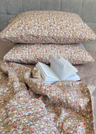 Комплект постельного белья цветочная карамель, gofre duo2 фото