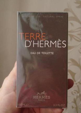 Hermes terre d'hermes, 100 мл, туалетн. вода.древесные, пряные