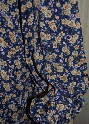 Асимметричное платье в цветы shein, размер l3 фото