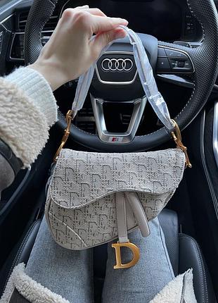 Сумка в стиле dior saddle
