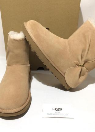 Ботинки зимние ugg classic mini twist ary 1099912 leather оригинал1 фото