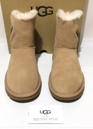 Ботинки зимние ugg classic mini twist ary 1099912 leather оригинал3 фото