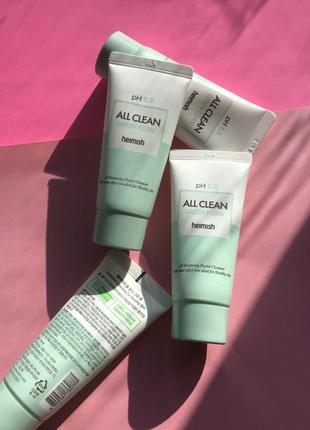 Heimish all clean green foam ph 5.5 очищаюча пінка для вмивання з екстрактом мильного дерева