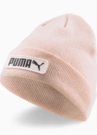 Рожева зимова шапка puma classics cuff beanie нова оригінал з сша