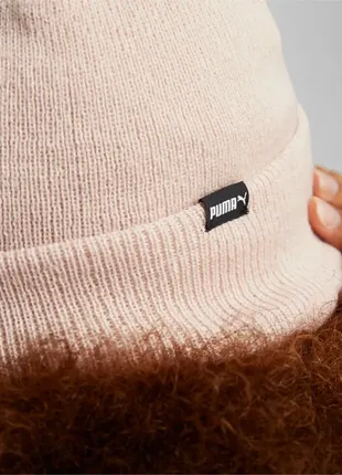 Розовая зимняя шапка puma classics cuff beanie новая оригинал из сша5 фото